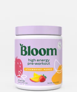 Bloom High Energy PreWorkout Strawberry Mango + FREE MIXER
