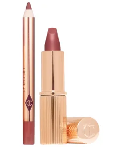 Charlotte Tilbury Mini Pillow Talk Lipstick & Liner Set Medium