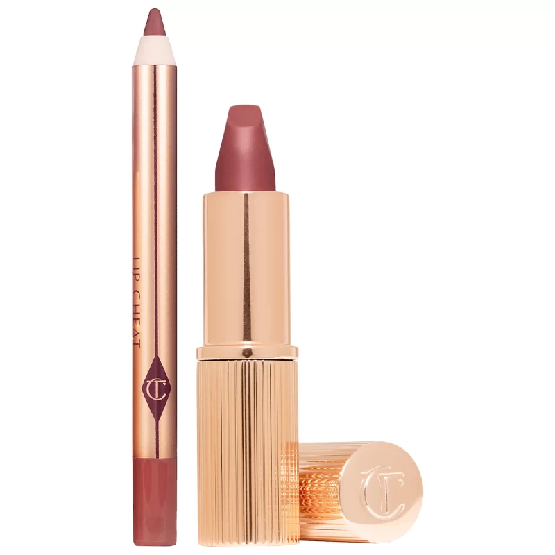 Mini Pillow Talk Lipstick & Liner Set Medium