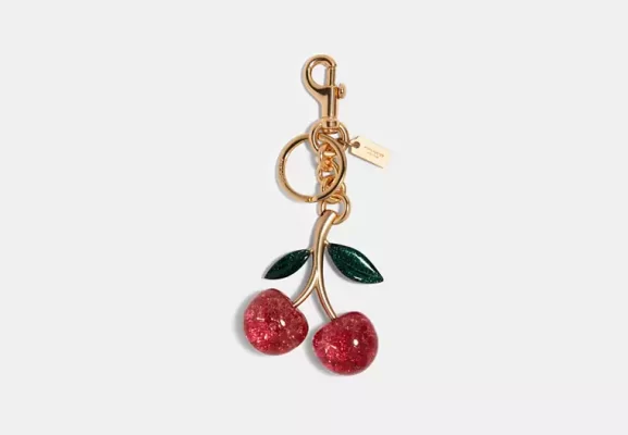 Coach Signature Cherry Bag Charm