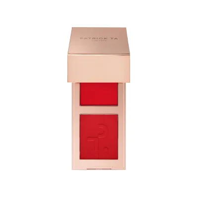 Patrick Ta Double-Take Creme & Powder Blush (she left me on red) MINI