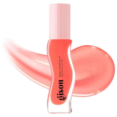 Honey Infused Hydrating Lip Oil Bee-lini peach
