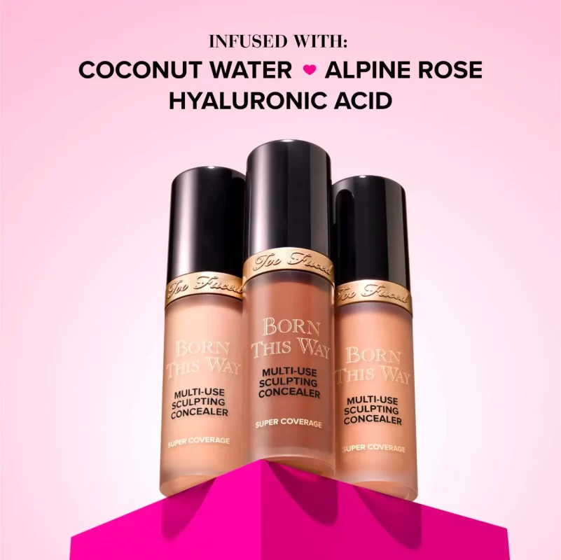 Too faced Born This Way Super Coverage Multi-Use Concealer with Hyaluronic Acid