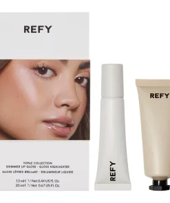 Refy Topaz Collection: Shimmer Lip Gloss & Liquid Highlighter Set