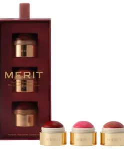 MERIT The Mini Flush Blush Balm Trio