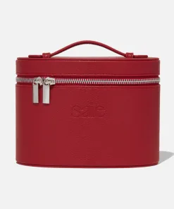Saie The Mini Vanity Case Red