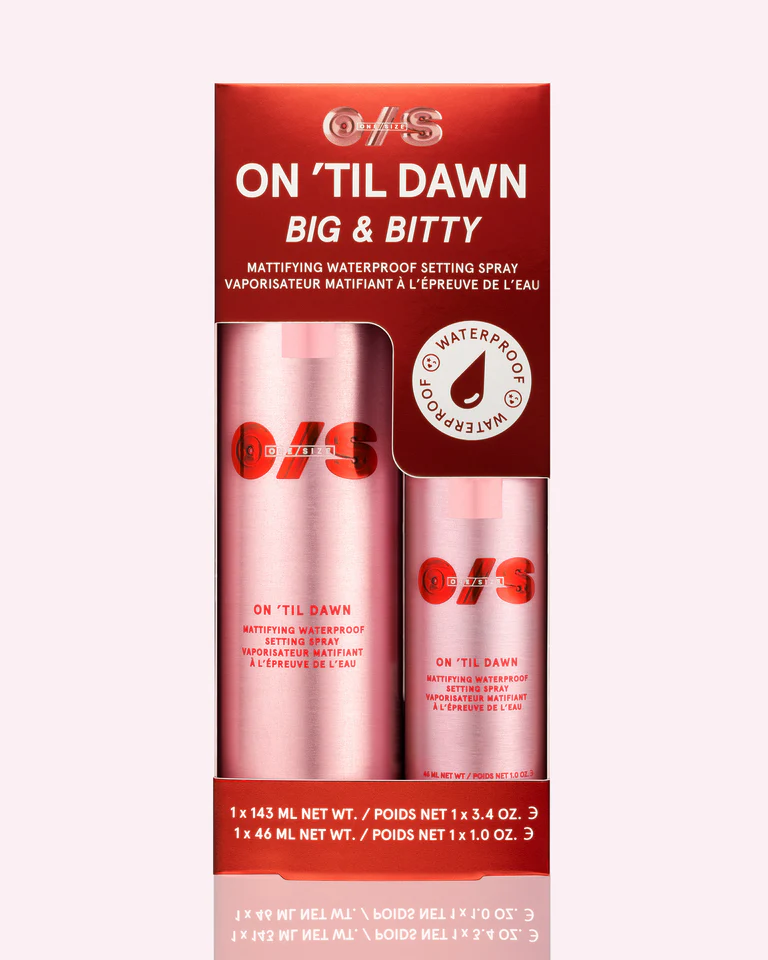 One Size Big & Bitty On 'Til Dawn Mattifying Waterproof Setting Spray Duo