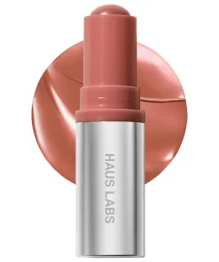 Haus Labs Color Fuse Longwear Hydrating Glassy Lip + Cheek Blush Balm Stick - Glassy Ginger