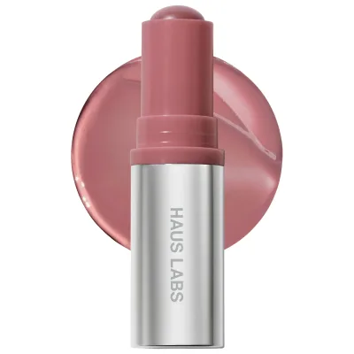 Haus Labs Color Fuse Longwear Hydrating Glassy Lip + Cheek Blush Balm Stick - Glassy Hibiscus