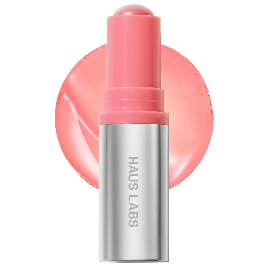 Haus Labs Color Fuse Longwear Hydrating Glassy Lip + Cheek Blush Balm Stick - Glassy Pomelo