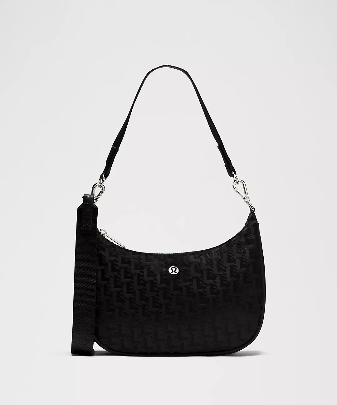 Lulu Lemon City Essentials Small Shoulder Bag 3L *L Monogram Jacquard "Black"