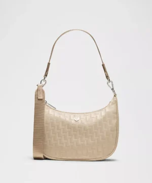 Lulu Lemon City Essentials Small Shoulder Bag 3L *L Monogram Jacquard "Sheer Oak"