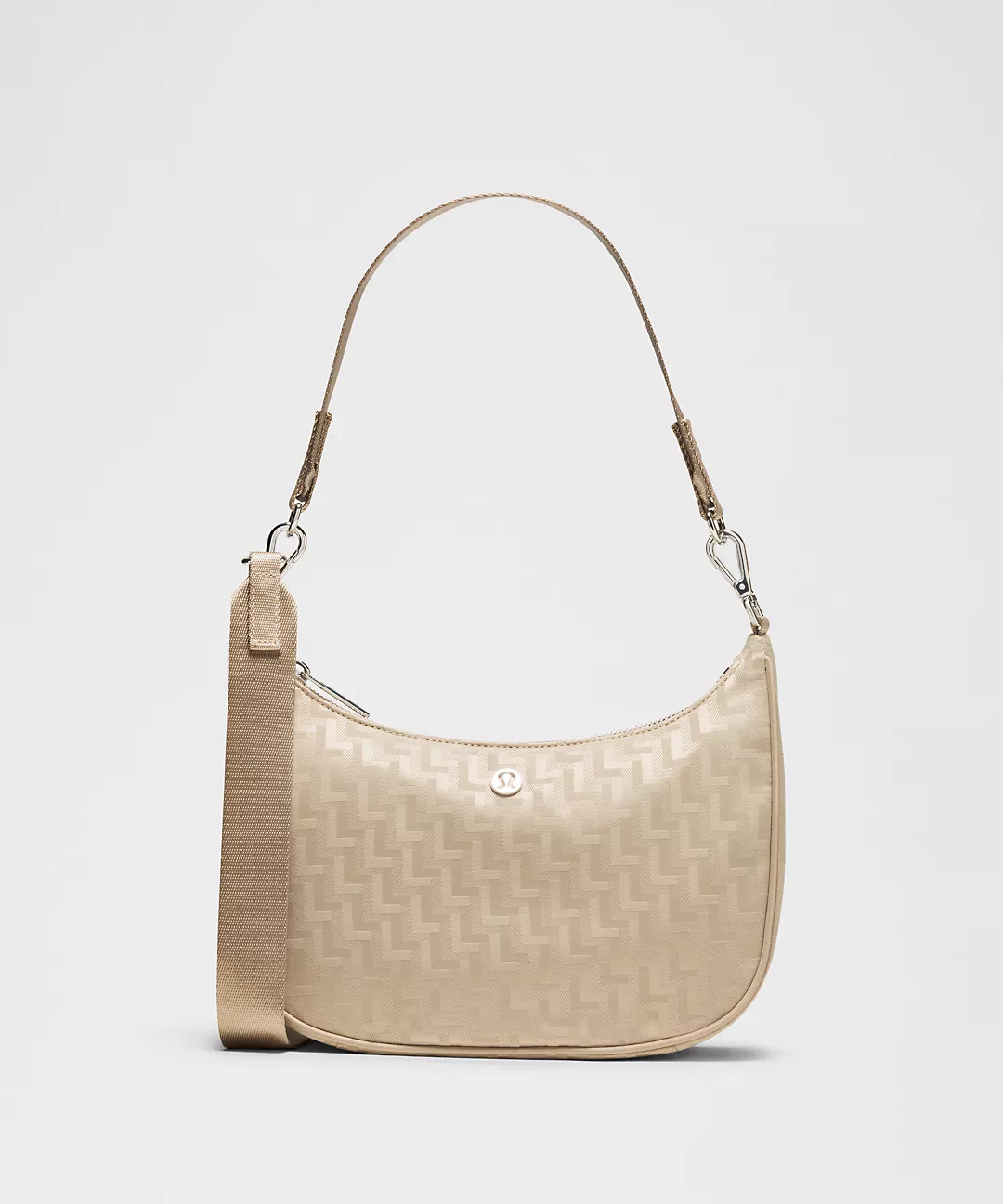 Lulu Lemon City Essentials Small Shoulder Bag 3L *L Monogram Jacquard "Sheer Oak"