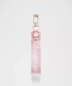 Lulu Lemon Never Lost Keychain Faint "Pink Pearl"