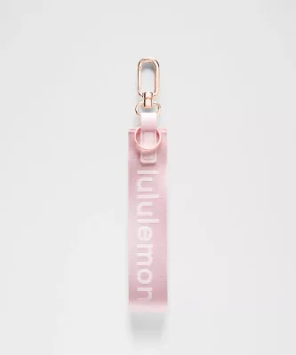 Lulu Lemon Never Lost Keychain Faint "Pink Pearl"