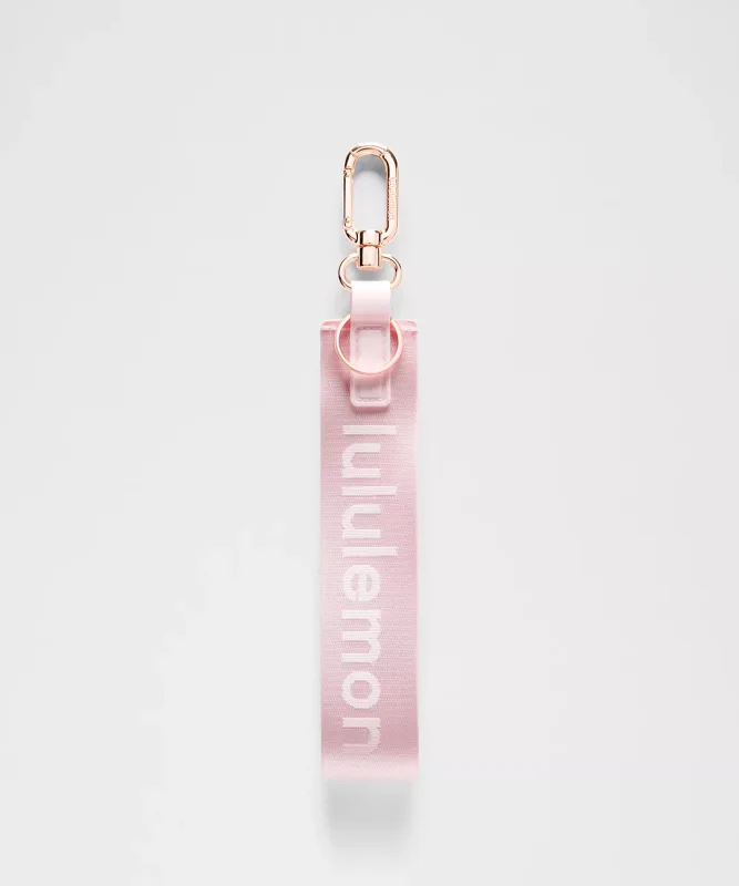 Lulu Lemon Never Lost Keychain Faint "Pink Pearl"