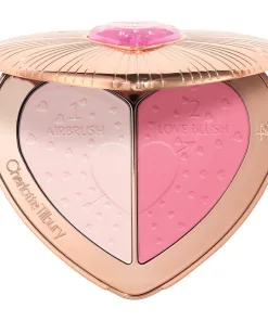 Charlotte Tilbury Pillow Talk Beauty Soulmates Airbrush Flawless Finish Brightening and Blush Powder Palette - PINK