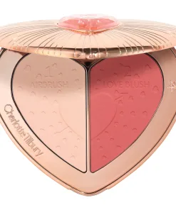 Charlotte Tilbury Pillow Talk Beauty Soulmates Airbrush Flawless Finish Brightening and Blush Powder Palette - ROSEWOOD