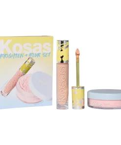 Kosas Brighten & Blur Set - Color Corrector + Loose Setting Powder Face Set  ILLUSION