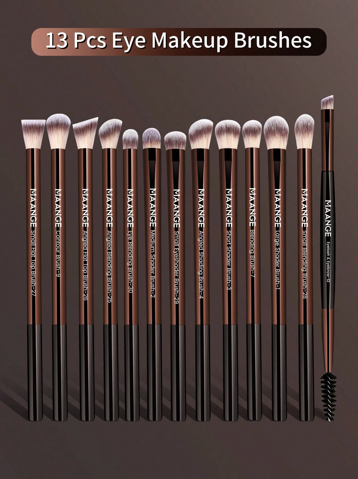 MAANGE set de brochas de 13 pzas para ojos