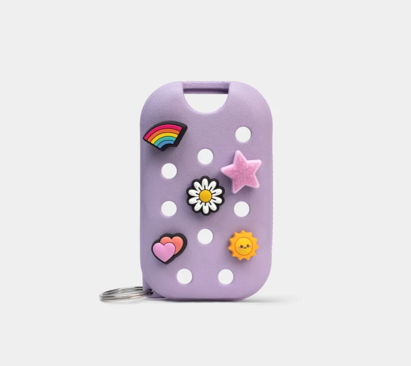 Touchland X Crocs Hand Sanitizer Mist Case Keychain Mulberry