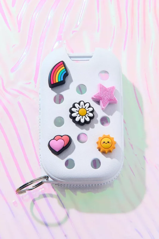 Touchland X Crocs Hand Sanitizer Mist Case Keychain White